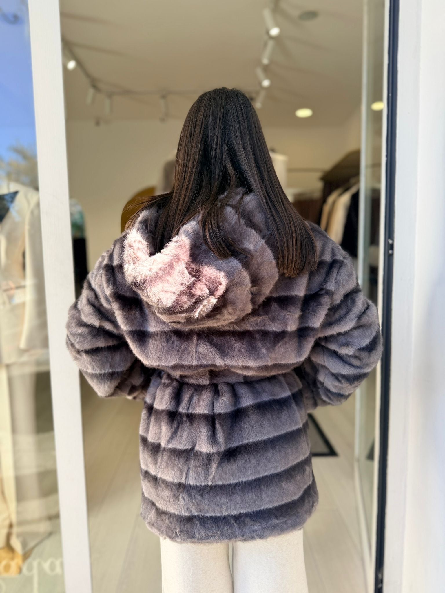 Ecopelliccia Grey
