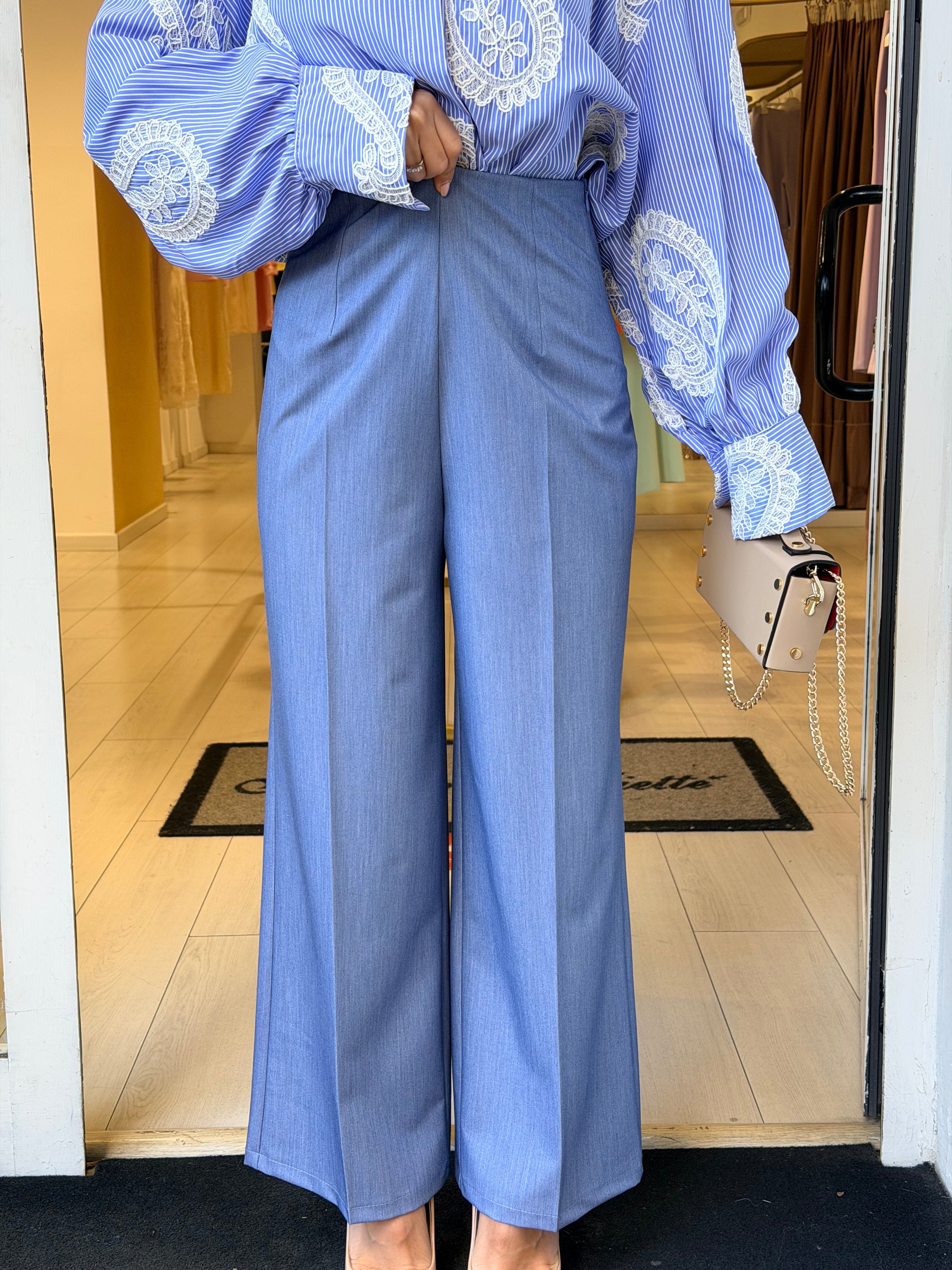 panta denim chiaro