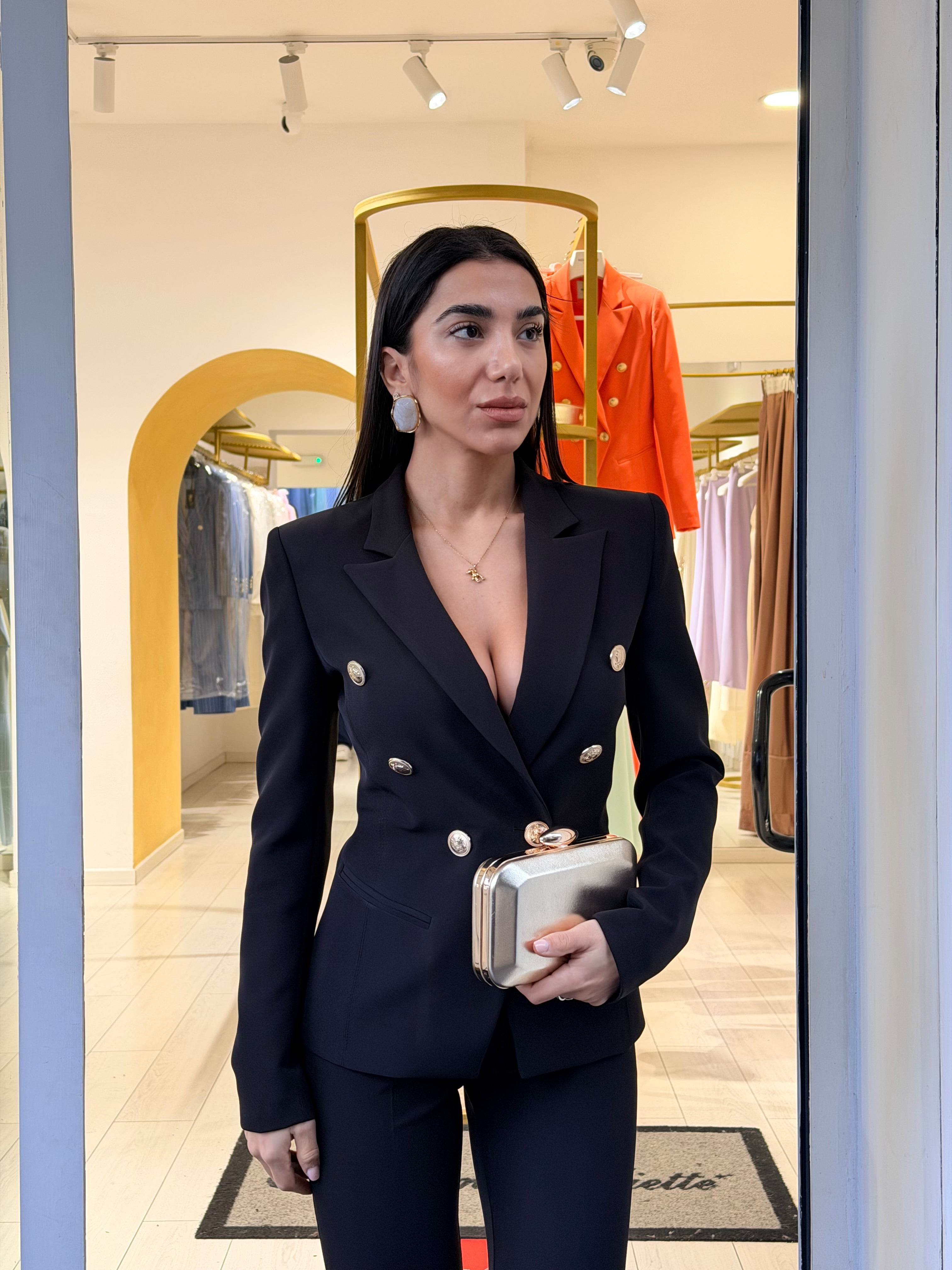 Tailleur Libra bottone oro