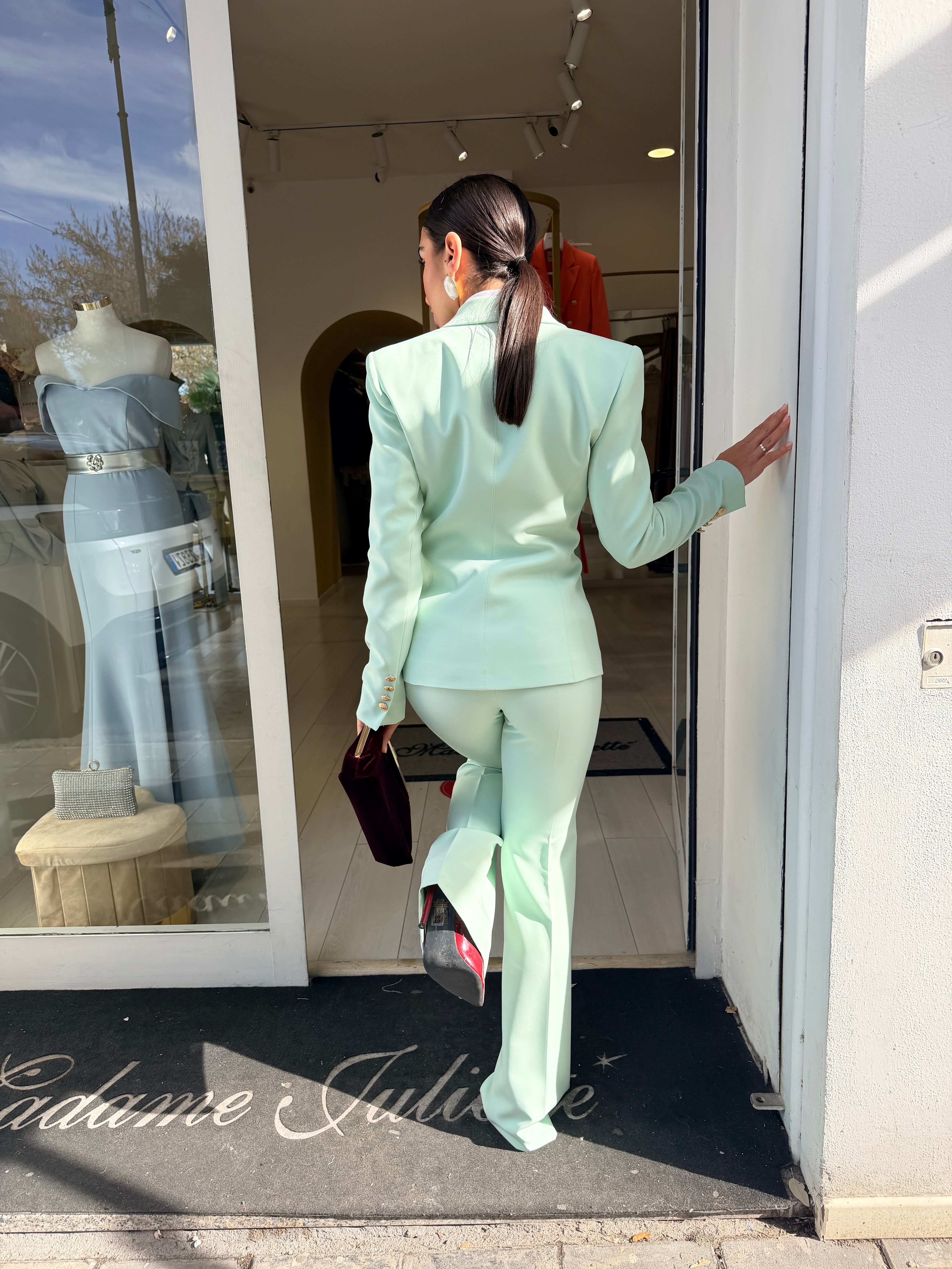 Tailleur Libra bottone oro