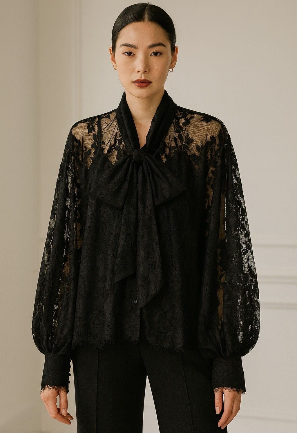 Blusa in pizzo