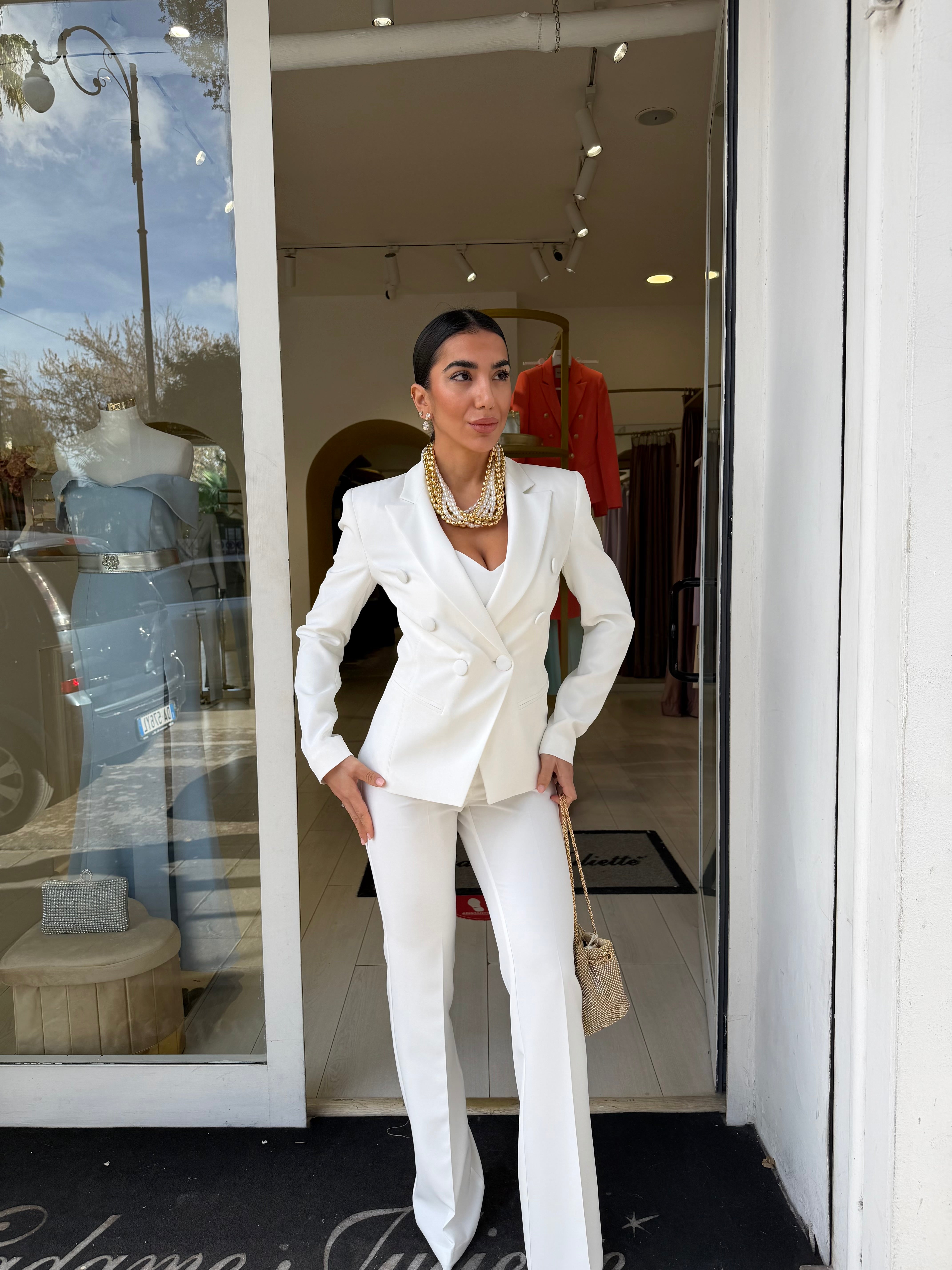 Tailleur Libra Bottone rivestito