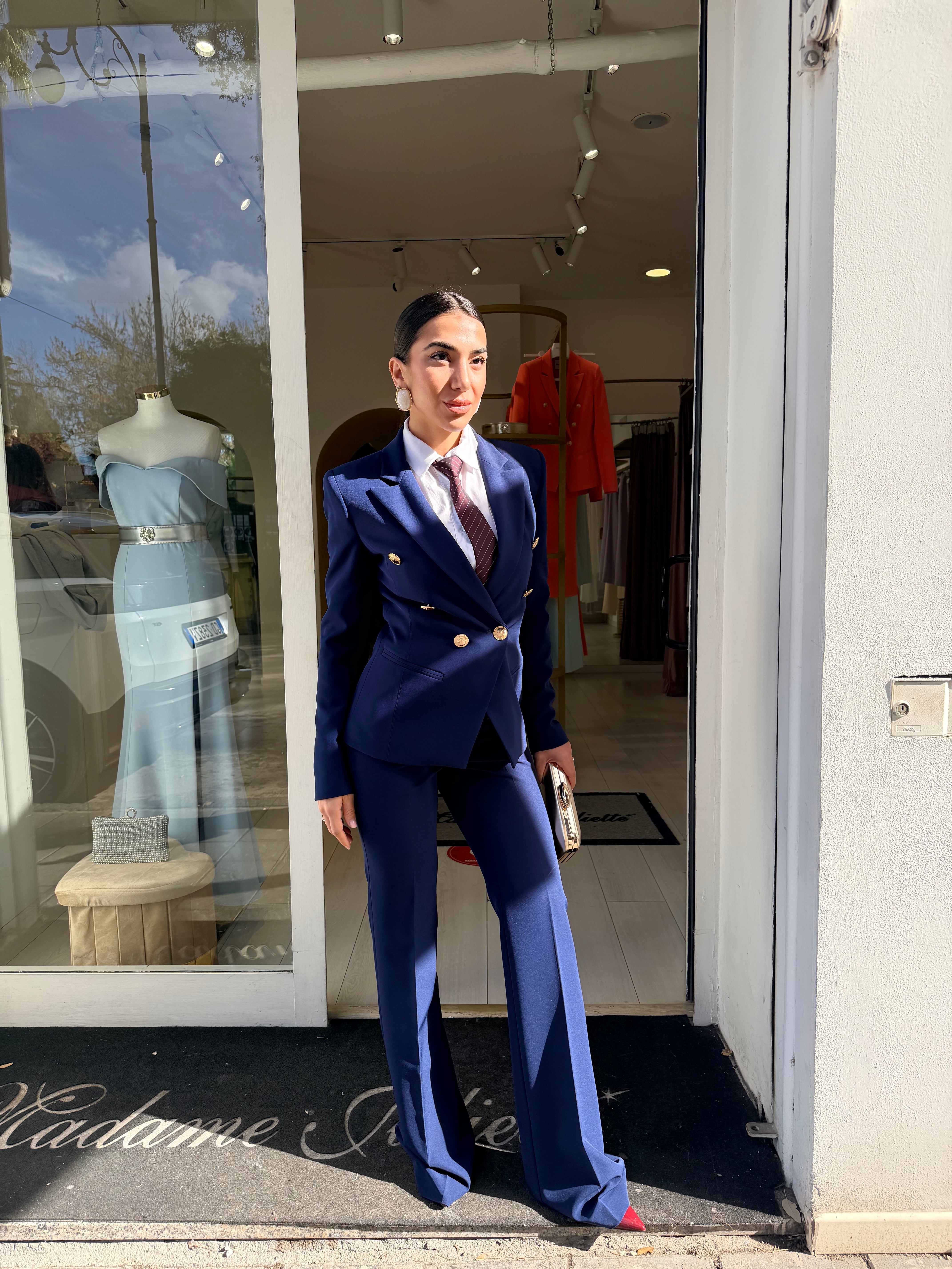 Tailleur Libra bottone oro
