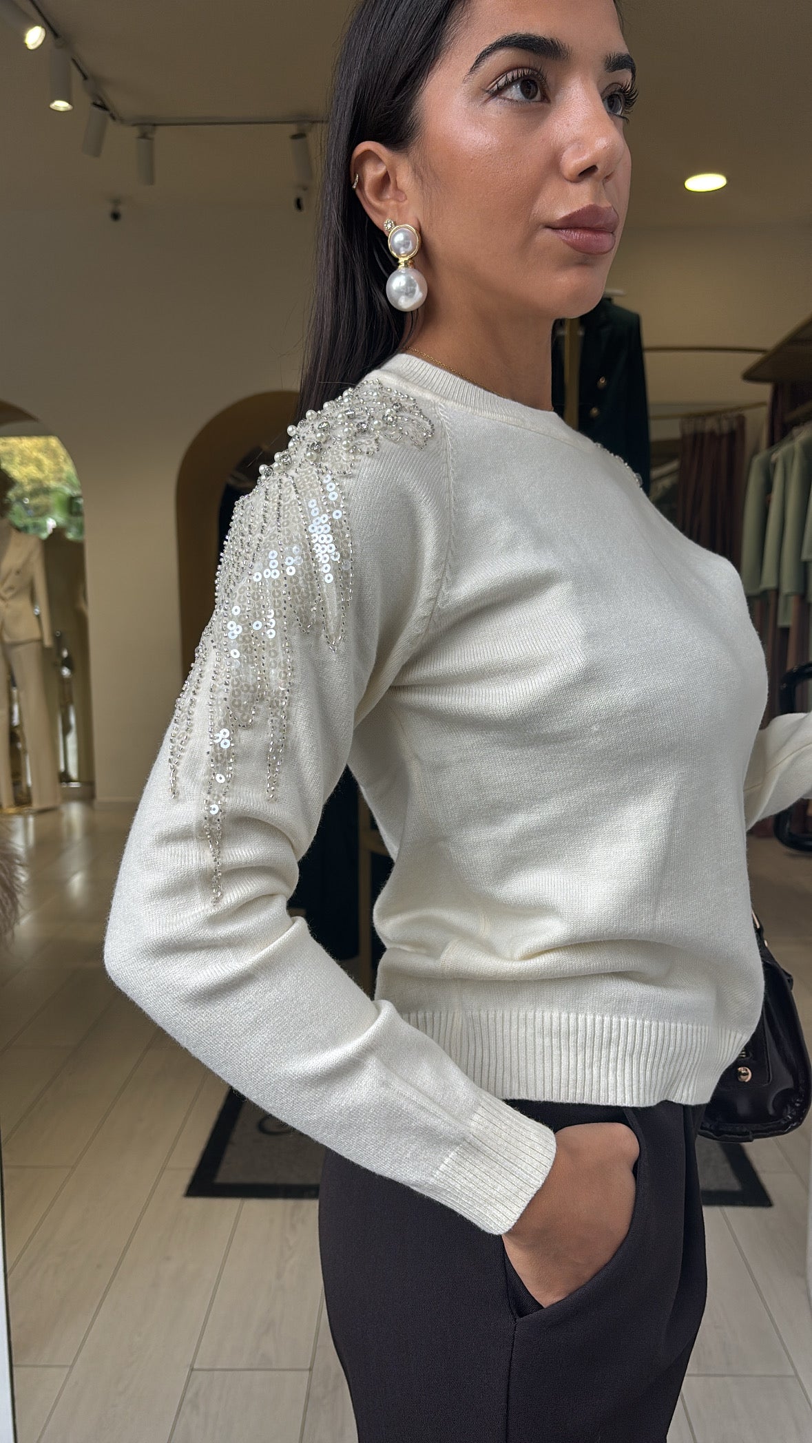 Maglioncino paillettes