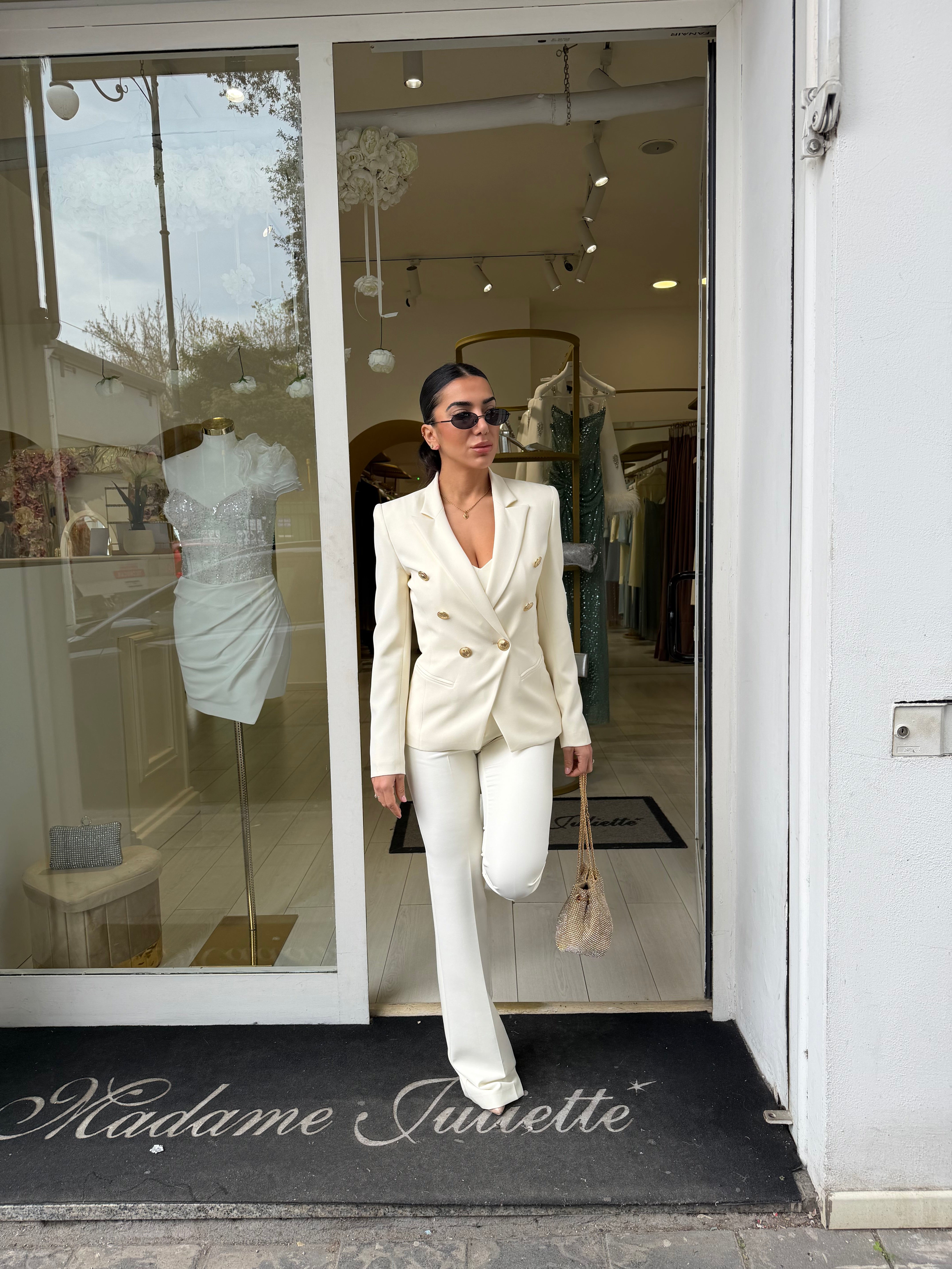 Tailleur Libra bottone oro