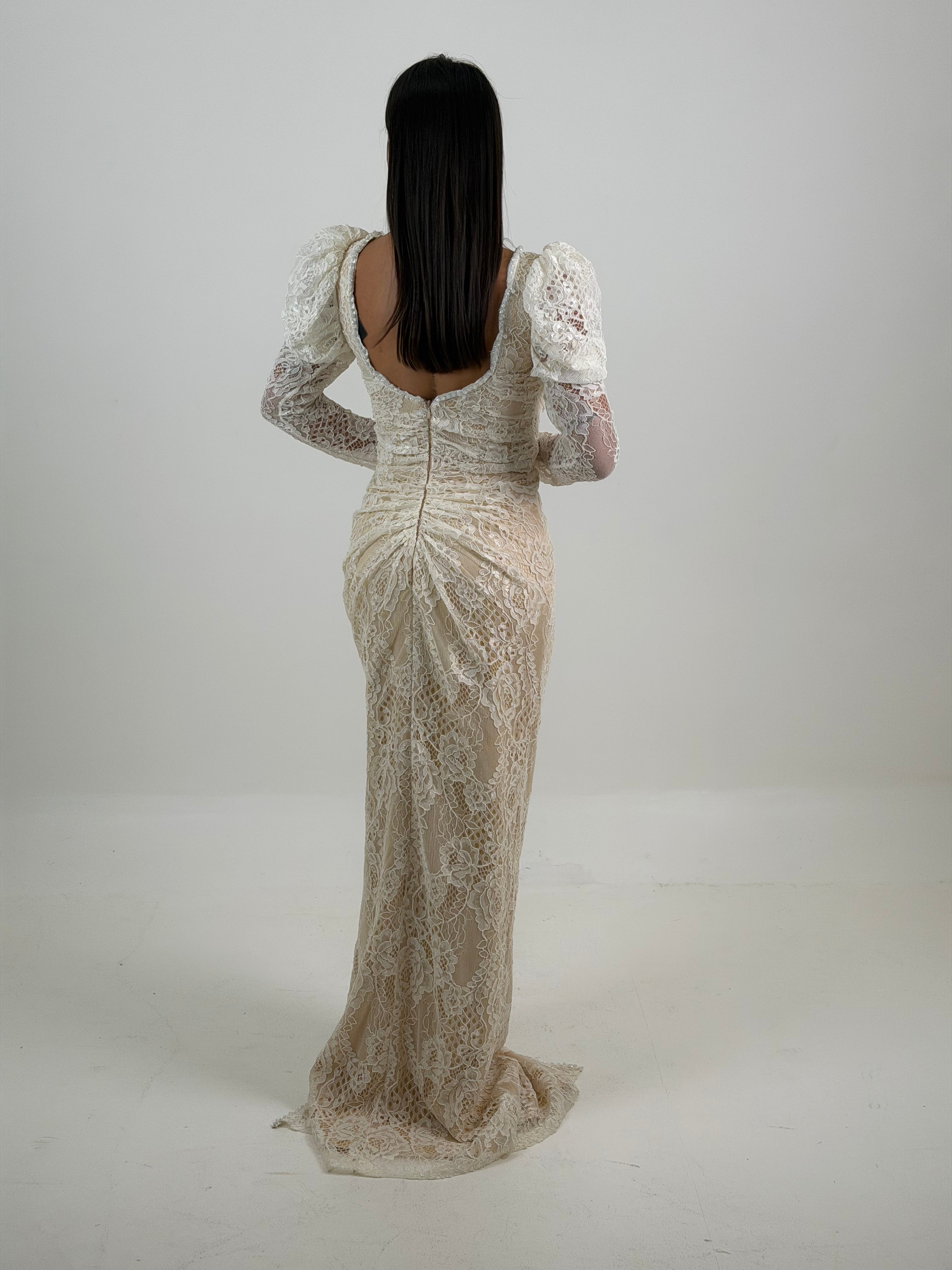 abito nude macramé