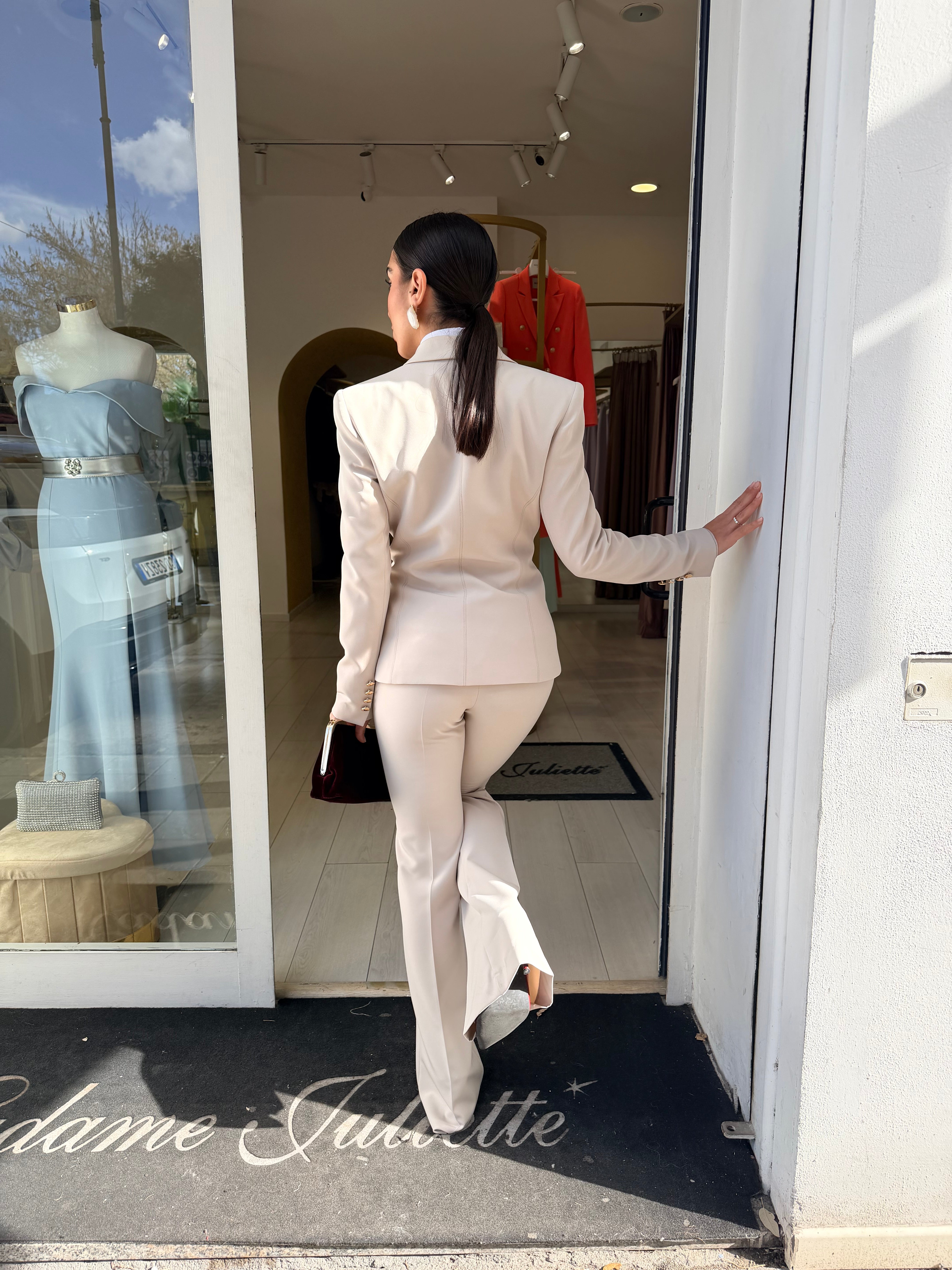Tailleur Libra bottone oro
