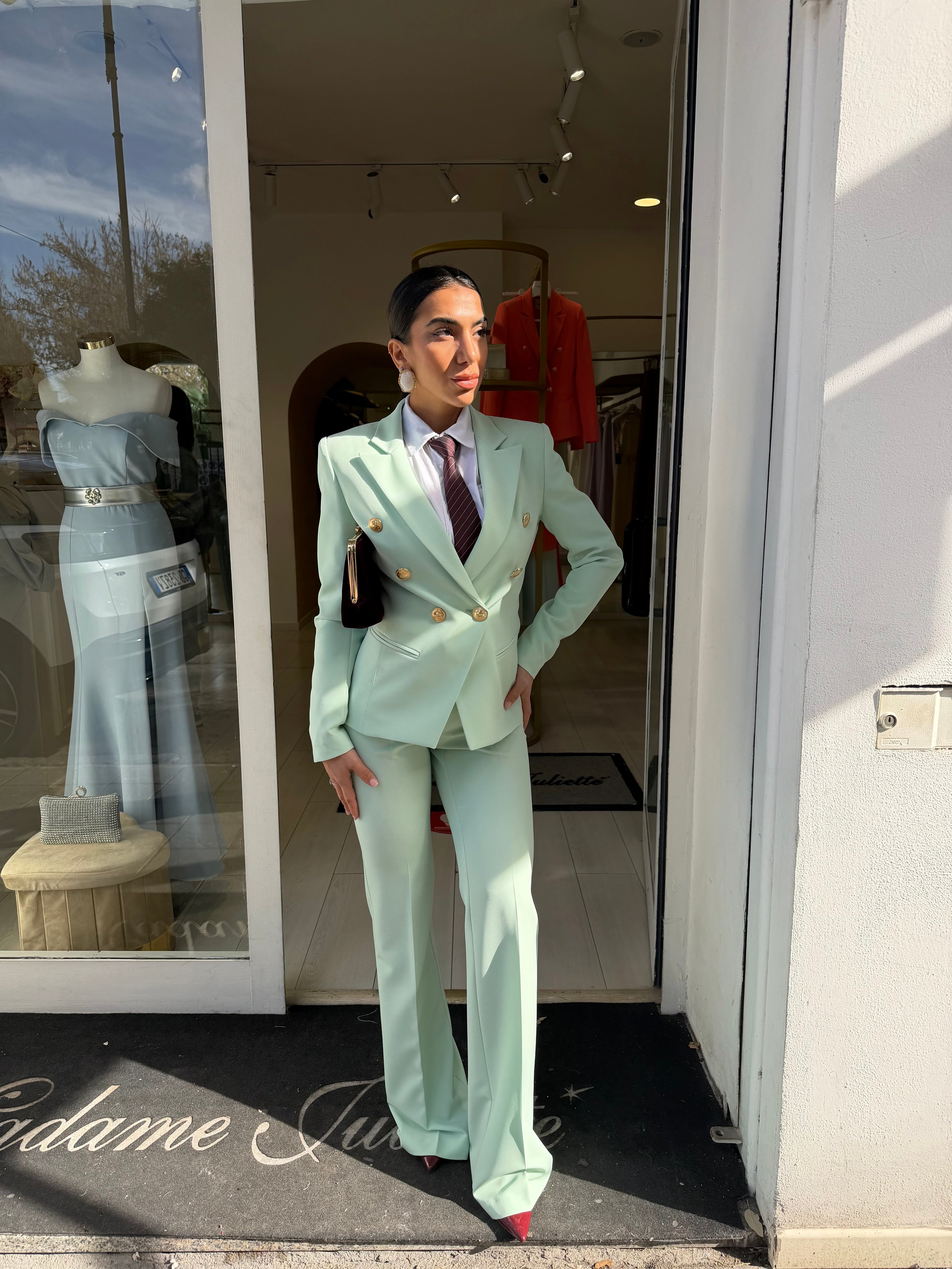 Tailleur Libra bottone oro